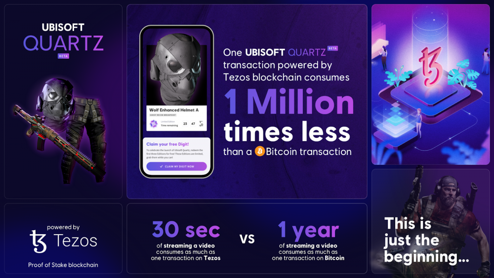 Ubisoft Chooses the Tezos Blockchain to Power In-Game NFTs -- Ubisoft Launches Ubisoft Quartz