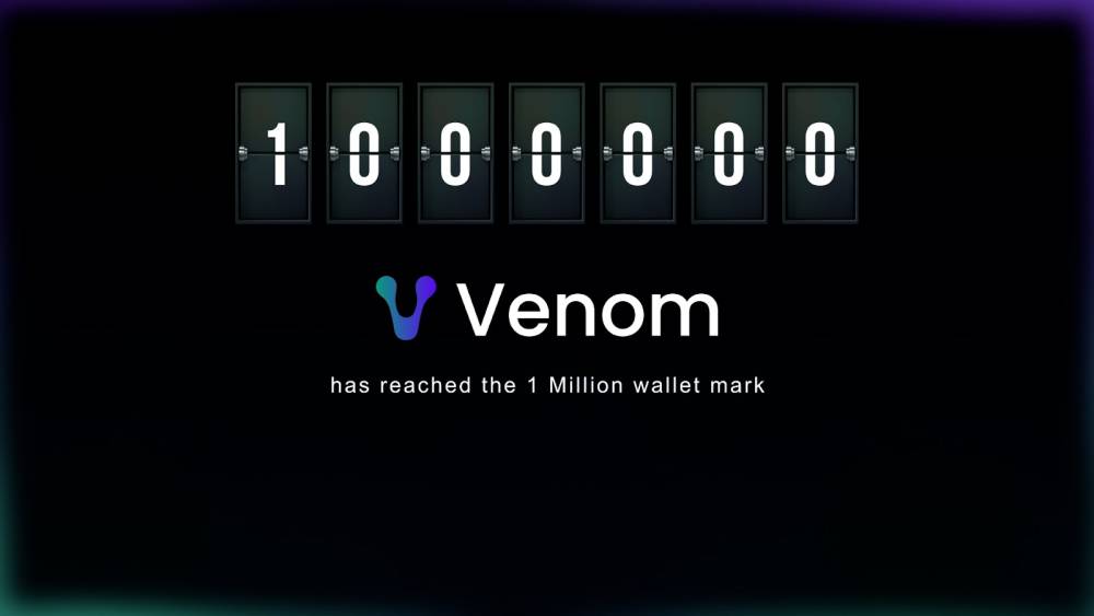 Venom Blockchain Surpasses One Million Registered Wallets in Record Time