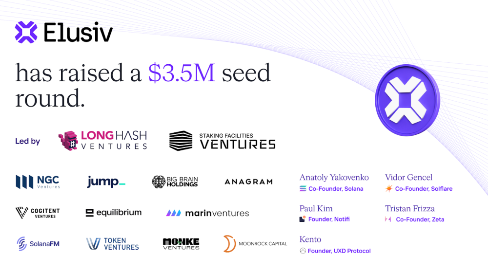 LongHash Ventures, Staking Facilities Ventures Co-lead $3.5 Million Seed Funding Round in Compliant Privacy Protocol Elusiv