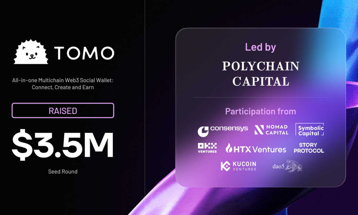 Tomo Raises $3.5 Million in Seed Funding Led by Polychain Capital, Announces Tomoji Launchpad and TomoID for a Revamped Social Wallet Experience