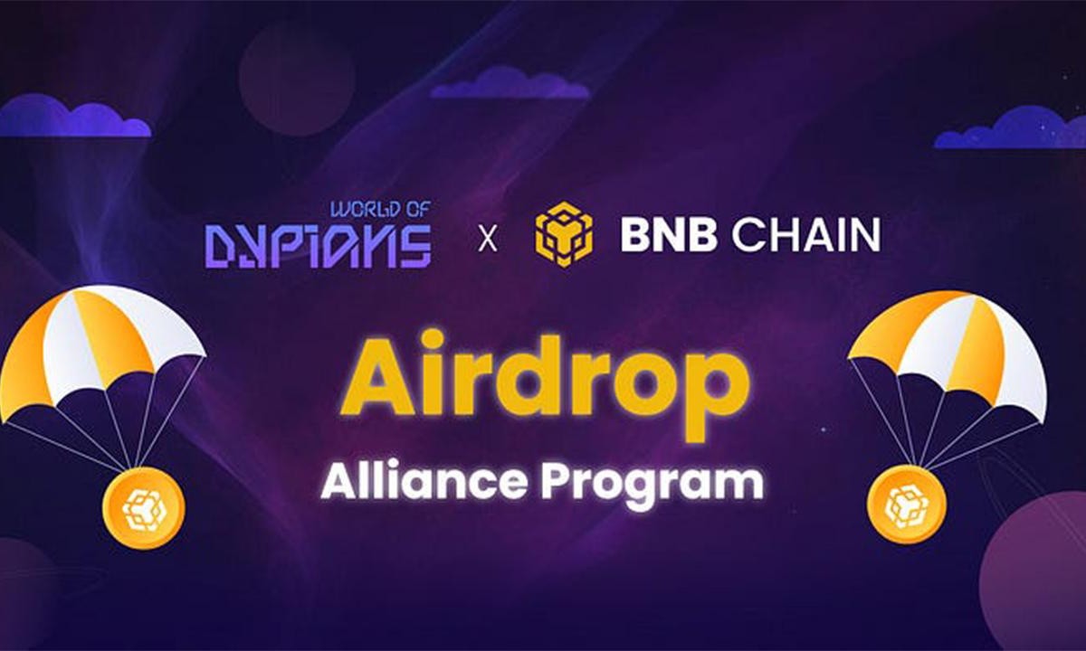 World of Dypians Offers Up to 1M $WOD and $225,000 in Premium Subscriptions via the BNB Chain Airdrop Alliance Program