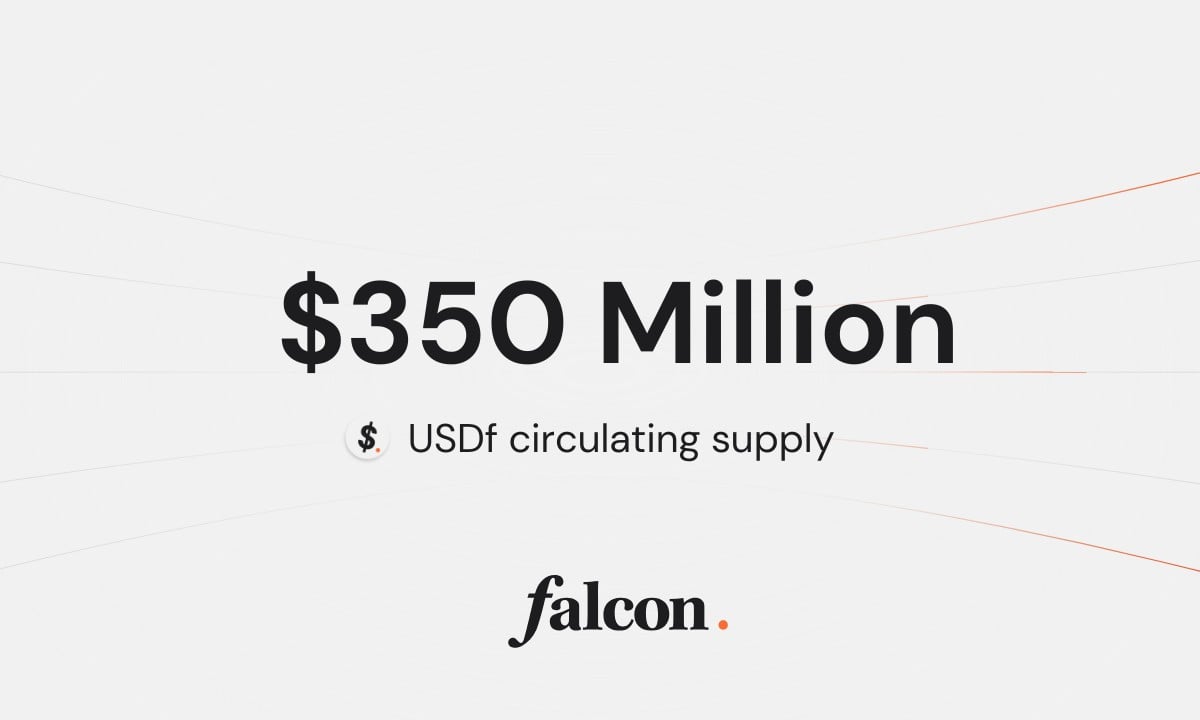 Falcon Finance Surpasses $350 Million in USDf Circulating Supply