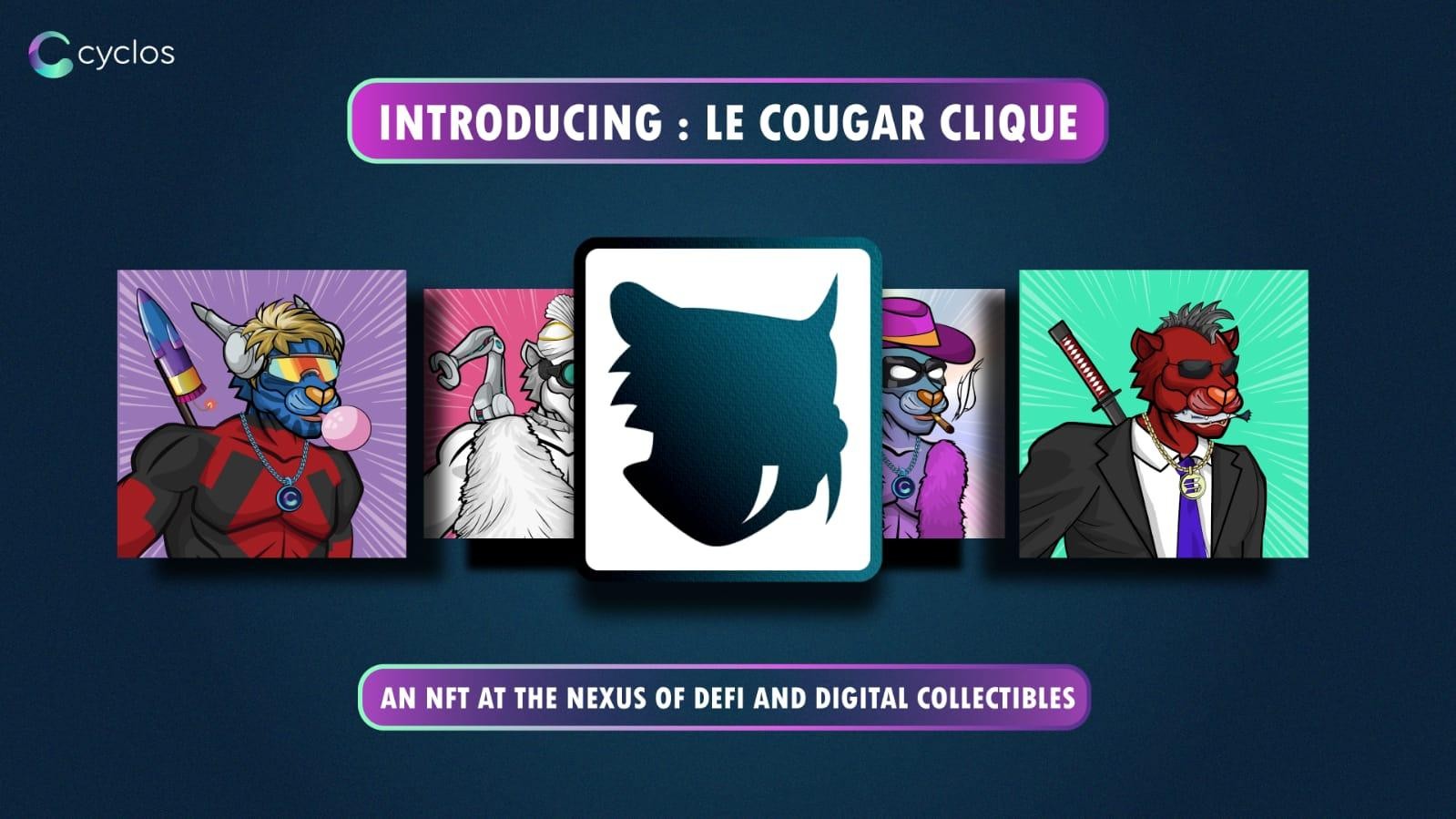 Cyclos and Solatars Announce The Launch of Solana NFT Collection “Le Cougar Clique”